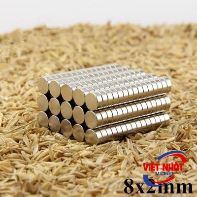 Nam châm viên 8x2mmm
